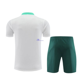Camiseta de Entrenamiento Portugal Blanco/Verde 2024 Niño Kit