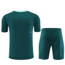 Camiseta de Entrenamiento Tottenham Hotspur Verde Oscuro 2024/2025 Niño Kit
