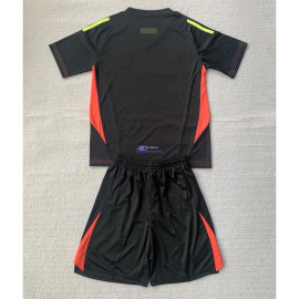 Camiseta De Portero Alemania 2024 Negro Niño Kit