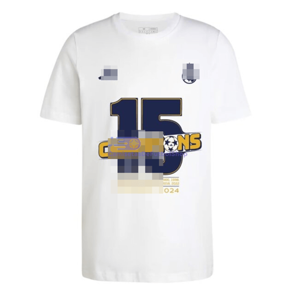 Camiseta Real Madrid 2023/2024 Blanca Campeones 15