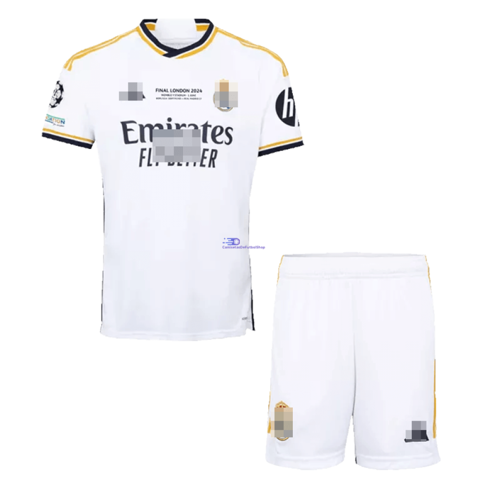 Camiseta Real Madrid UCL Final 2023/2024 1ª Equipación Niño Kit