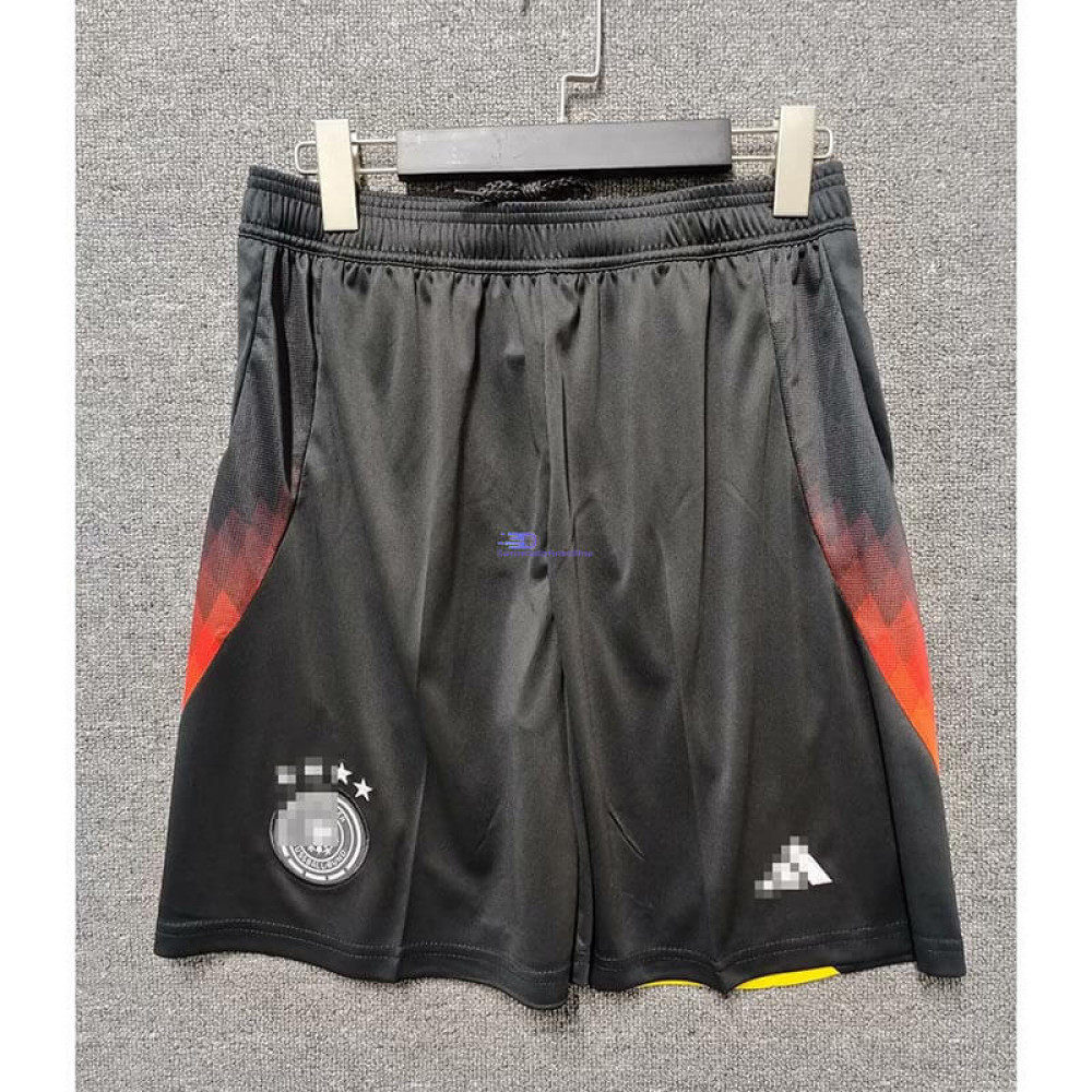Pantalón Corto Alemania Negro/Rojo 2024