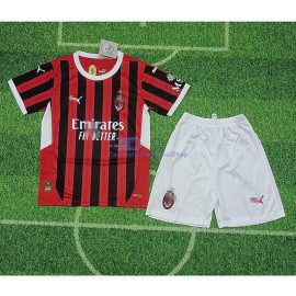 Camiseta AC Milan 2024/2025 1ª Equipación Niño Kit
