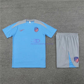 Camiseta de Entrenamiento Atlético de Madrid 2024/2025 Azul/Gris Kit (El Escudo Anterior)