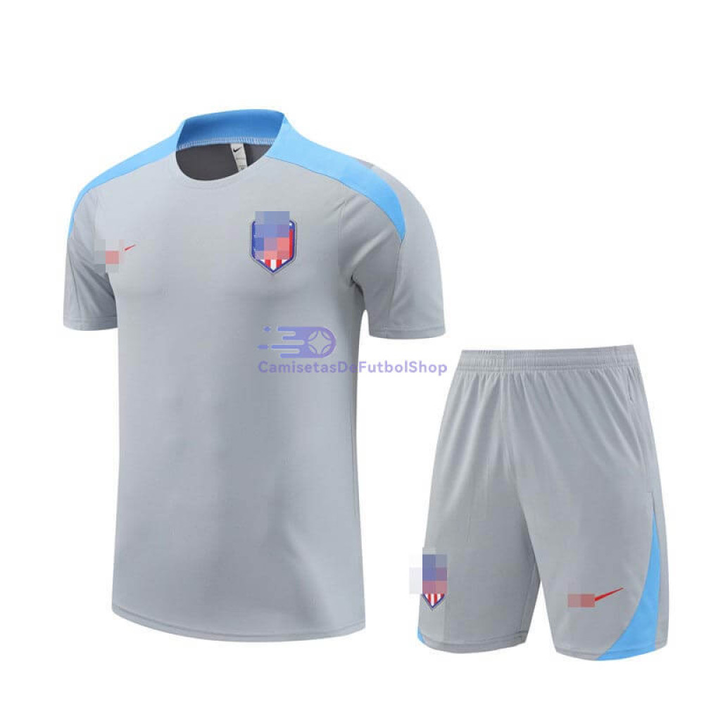 Camiseta de Entrenamiento Atlético de Madrid 2024/2025 Gris Claro Kit (El Escudo Anterior)
