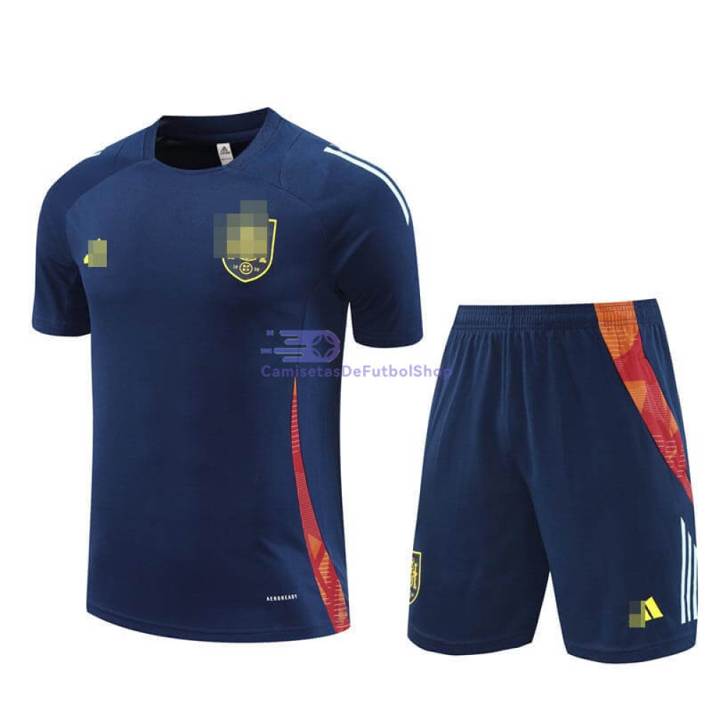 Camiseta de Entrenamiento España 2024 Azul Marino Kit