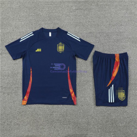 Camiseta de Entrenamiento España 2024 Azul Marino Kit