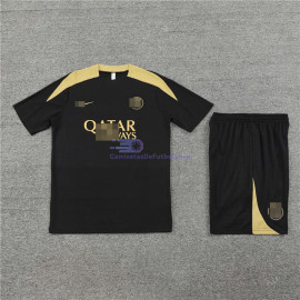 Camiseta de Entrenamiento PSG 2024/2025 Negro/Dorado Kit