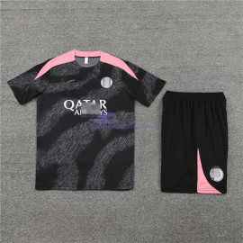 Camiseta de Entrenamiento PSG 2024/2025 Negro/Rosa Kit