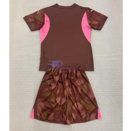 Camiseta De Portero Manchester City 2024/2025 Marrón Niño Kit