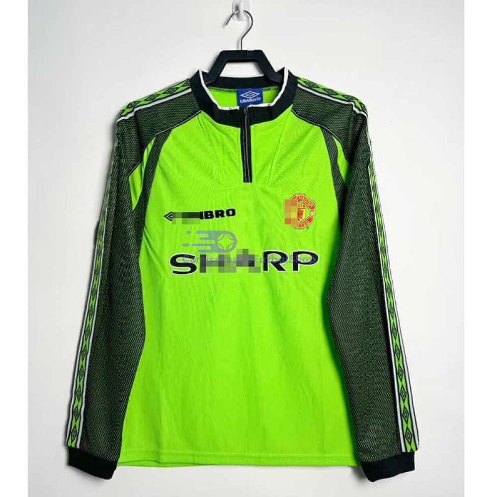 Camiseta de Portero Manchester United 1998/99 Verde Retro ML