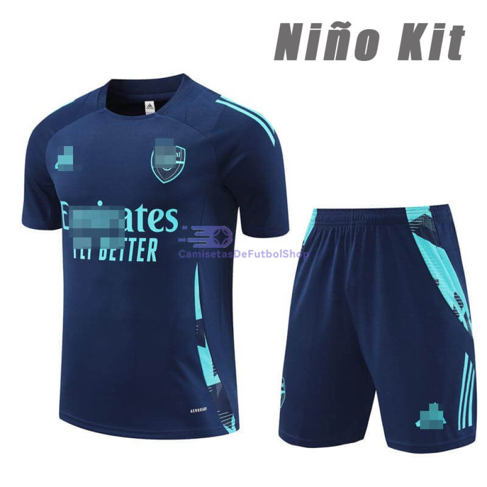 Camiseta de Entrenamiento Arsenal Azul Marino 2024/2025 Niño Kit