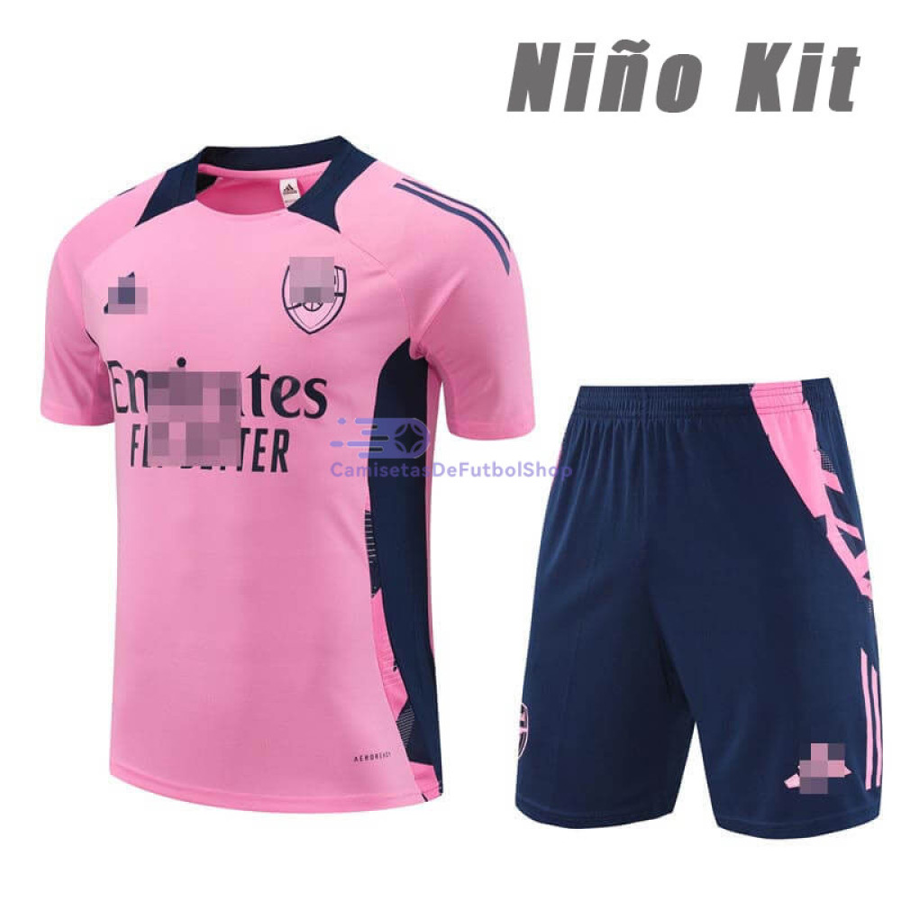 Camiseta de Entrenamiento Arsenal Rosa 2024/2025 Niño Kit