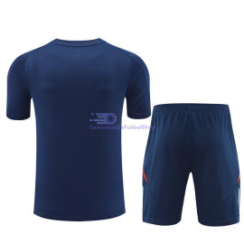 Camiseta de Entrenamiento España Azul Marino 2024 Niño Kit