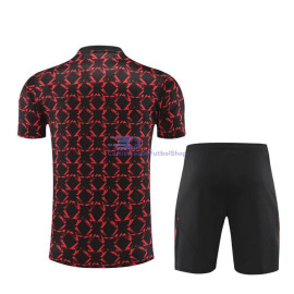 Camiseta de Entrenamiento Manchester United Negro/Rojo 2024/2025 Kit