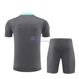 Camiseta de Entrenamiento PSG 2024/2025 Gris/Aquamarine Niño Kit