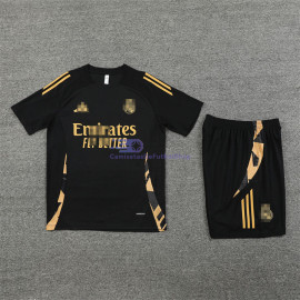 Camiseta de Entrenamiento Real Madrid Negro/Dorado 2024/2025 Kit