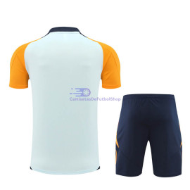 Camiseta de Entrenamiento Real Madrid Azul Claro/Naranja 2024/2025 Niño Kit