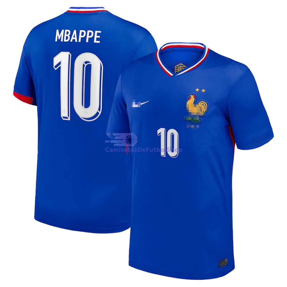 Camiseta MBAPPE 10 Francia 2024 1ª Equipación