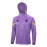 Chaqueta Con Capucha Real Madrid Morado 2024/2025