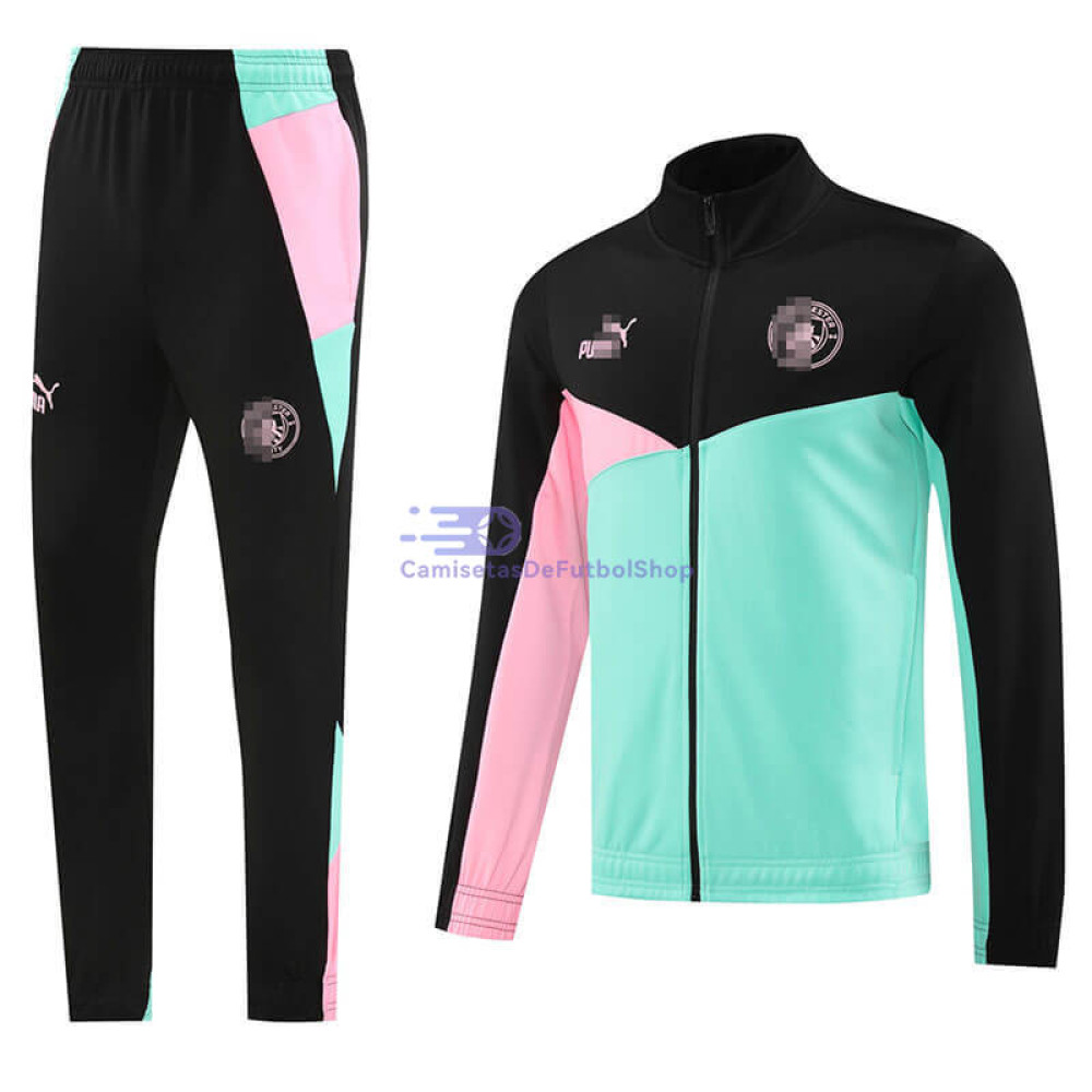 Chandal Manchester City Negro/Verde/Rosa 2024/2025