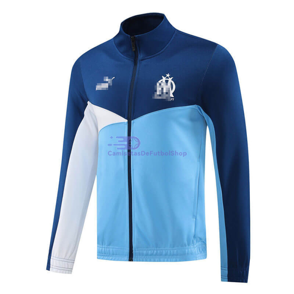 Chaqueta Olympique Marsella Azul/Blanco 2024/2025