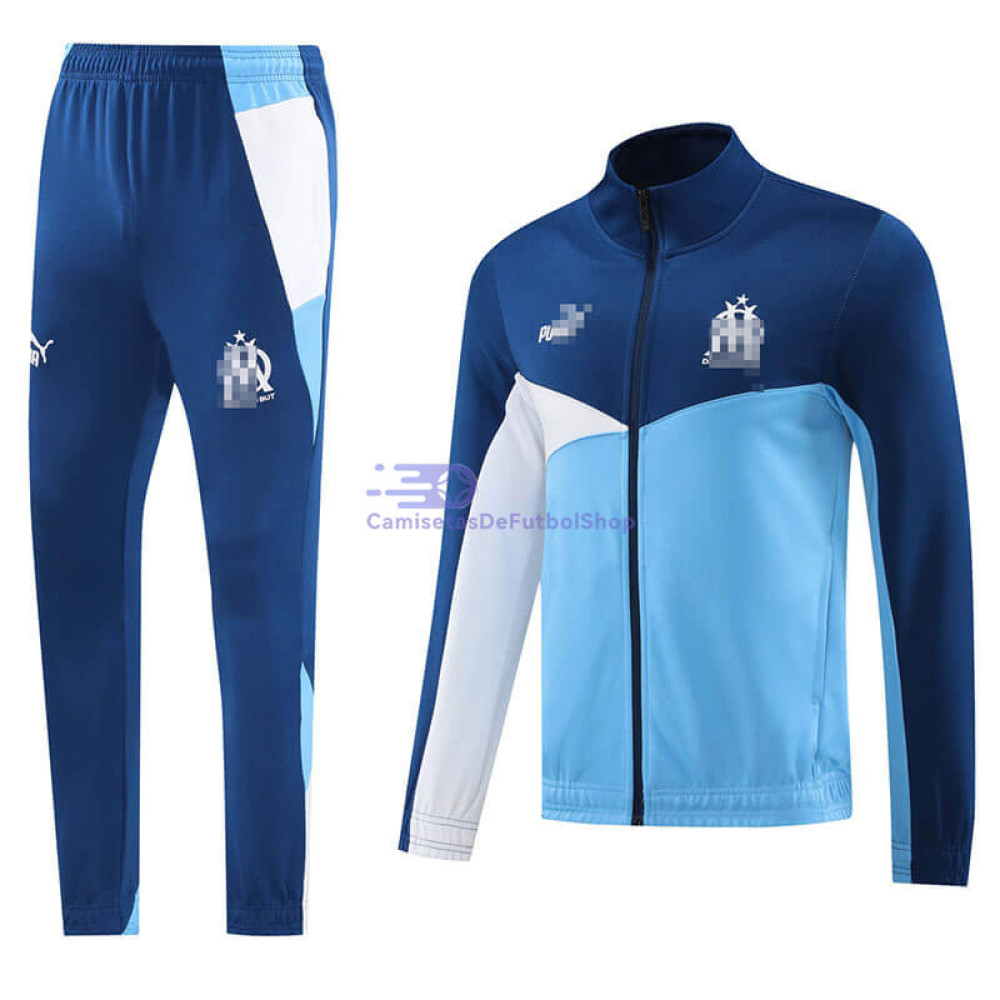 Chandal Olympique Marsella Azul/Blanco 2024/2025