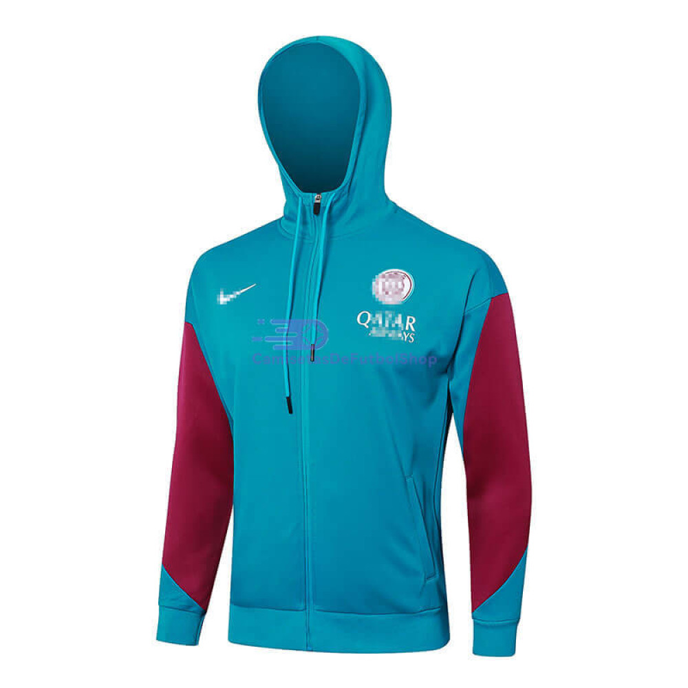 Chaqueta Con Capucha PSG Azul/Rojo 2024/2025