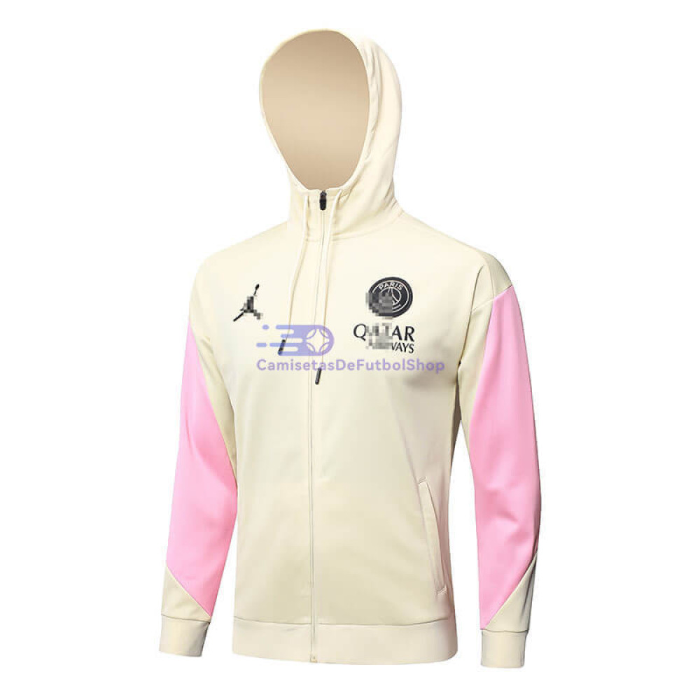 Chaqueta Con Capucha PSG Beige/Rosa 2024/2025