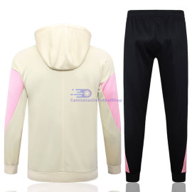 Chandal Con Capucha PSG Beige/Rosa 2024/2025