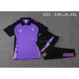 Polo Alemania Morado/Negro 2024