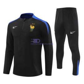 Sudadera de Entrenamiento Francia Negro/Azul 2024
