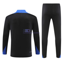 Sudadera de Entrenamiento Francia Negro/Azul 2024
