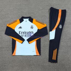 Sudadera de Entrenamiento Real Madrid Azul Claro/Naranja 2024/2025 Kit