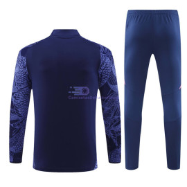 Sudadera de Entrenamiento Real Madrid Azul/Rosa 2024/2025 Kit