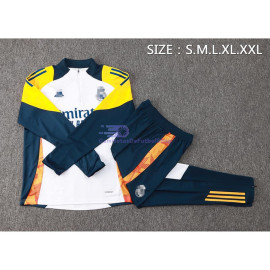 Sudadera de Entrenamiento Real Madrid Blanco/Amarillo 2024/2025 Kit
