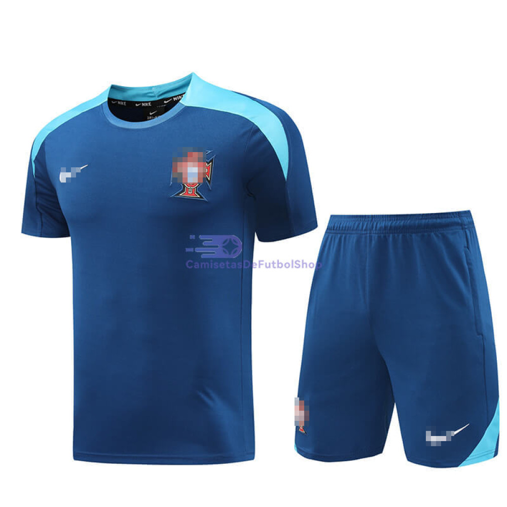 Camiseta de Entrenamiento Portugal Azul 2024 Kit