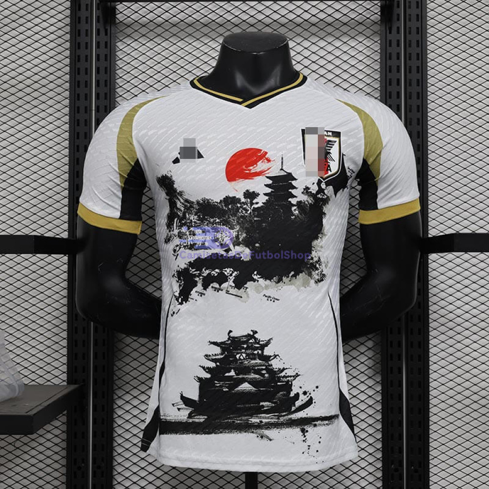Camiseta Japón Blanco/Negro/Dorado 2024 (EDICIÓN JUGADOR)