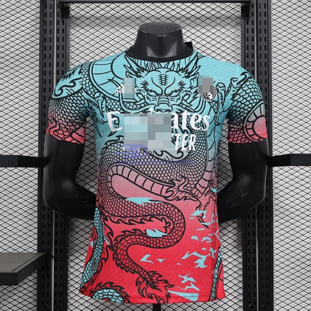 Camiseta Real Madrid Aquamarine/Rojo 2024/2025 (EDICIÓN JUGADOR)