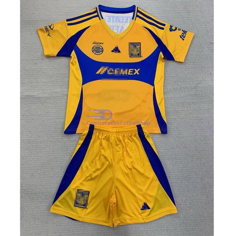 Camiseta Tigres UANL 2024/2025 1ª Equipación Niño Kit