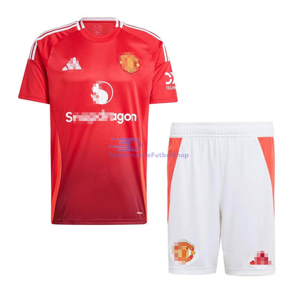 Camiseta Manchester United 2024/2025 1ª Equipación Niño Kit