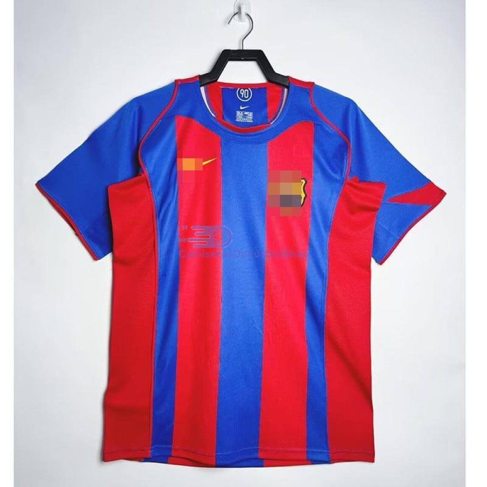 Camiseta Barcelona 2004/05 1ª Equipación Retro