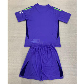 Camiseta De Portero Manchester United 2024/2025 Morado Niño Kit