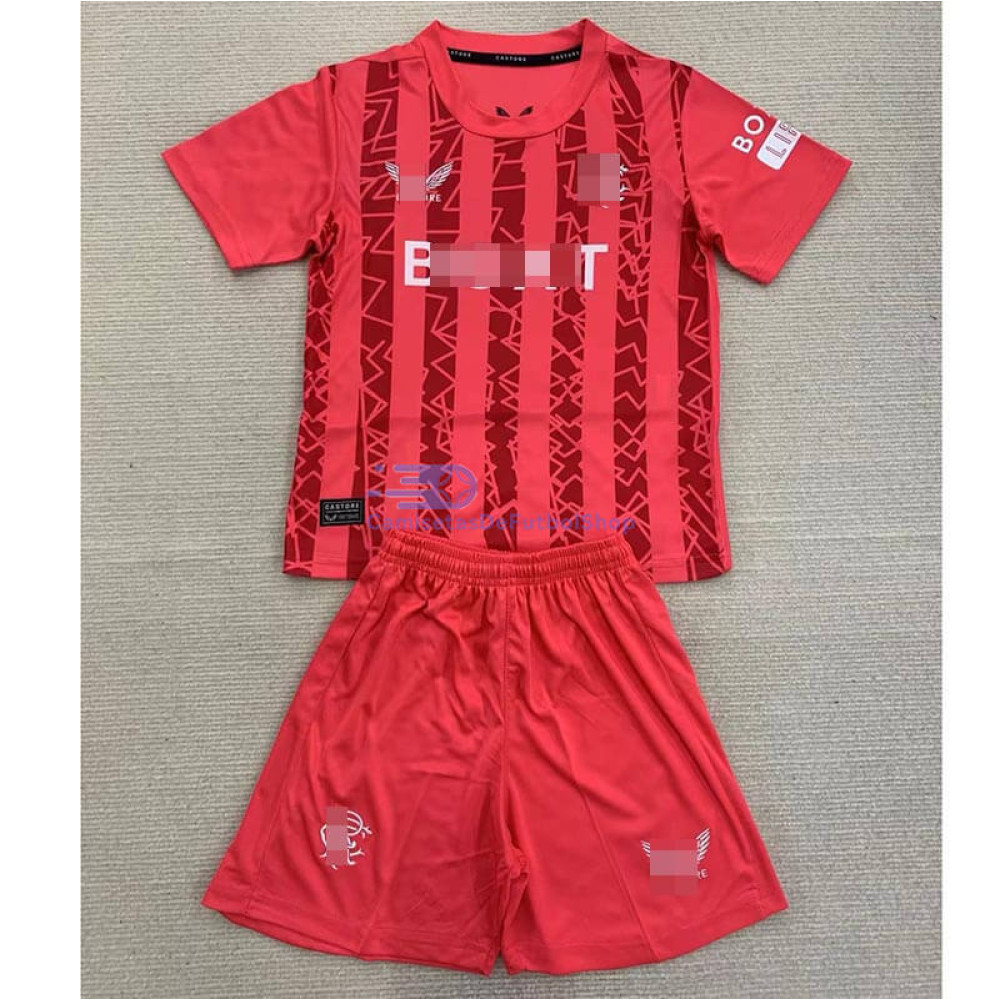 Camiseta De Portero Rangers FC 2024/2025 Rojo Niño Kit