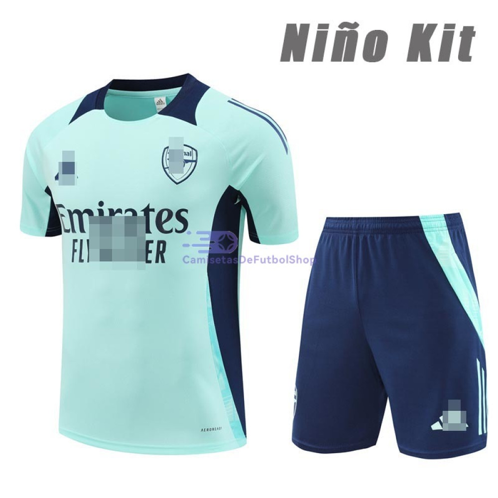 Camiseta de Entrenamiento Arsenal 2024/2025 Aquamarine Niño Kit