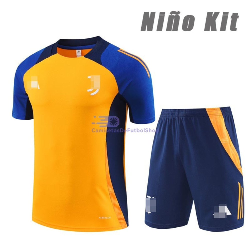 Camiseta de Entrenamiento Juventus 2024/2025 Color Ámbar Niño Kit