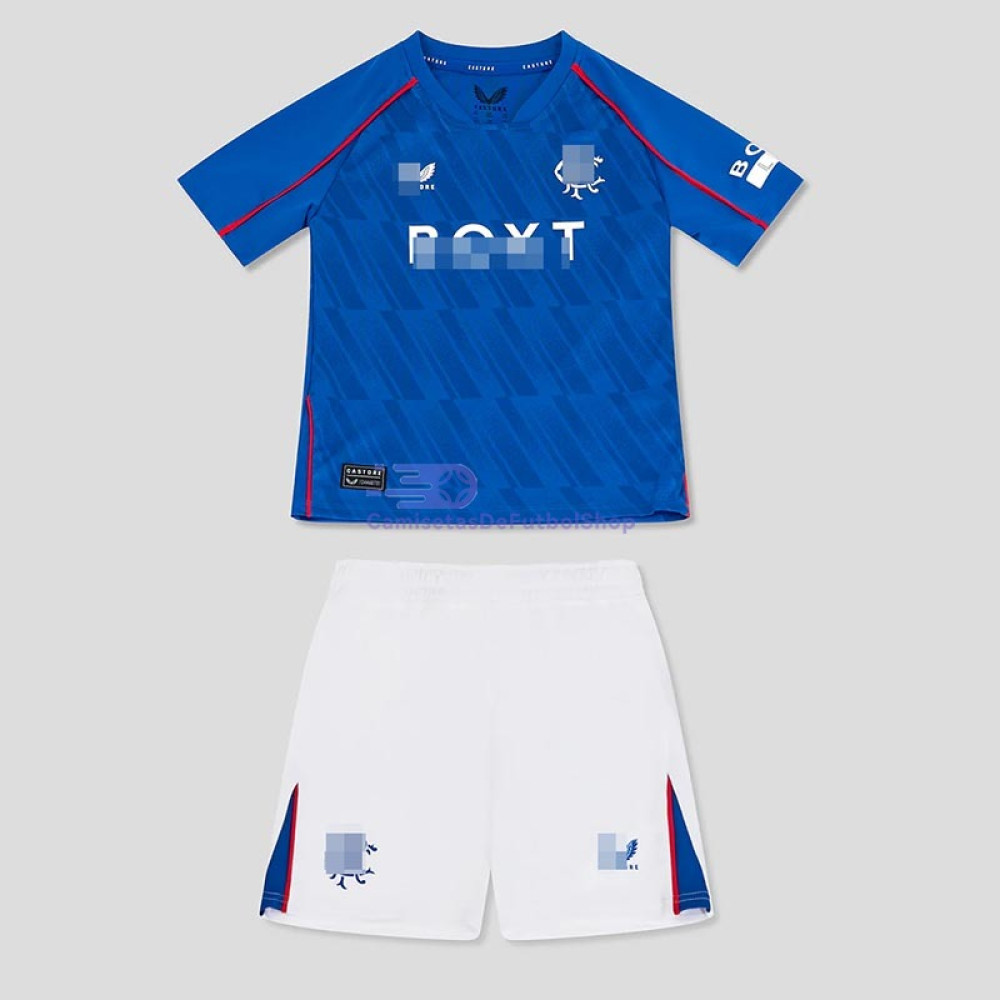 Camiseta Rangers FC 2024/2025 1ª Equipación Niño Kit