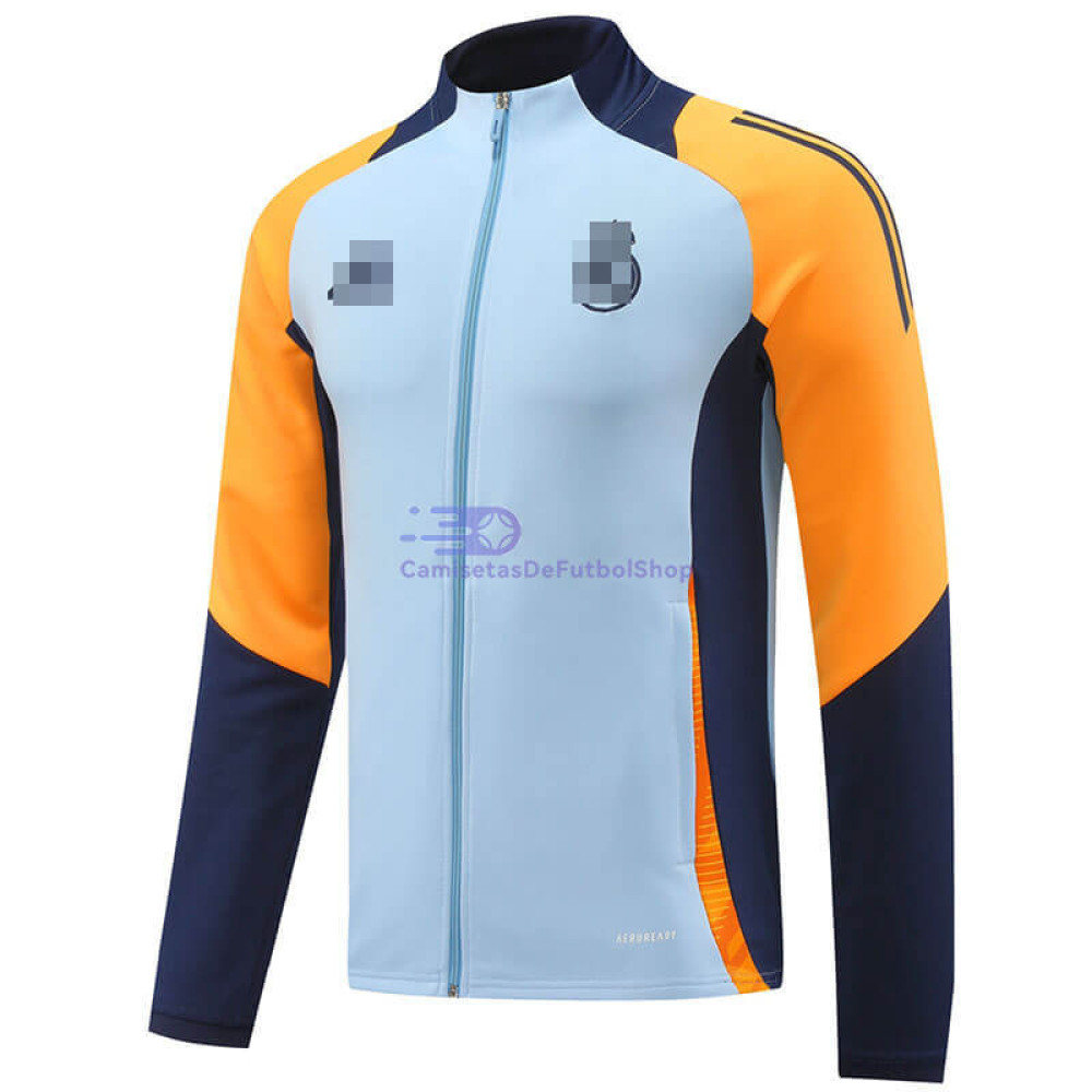 Chaqueta Real Madrid Azul Claro/Naranja 2024/2025