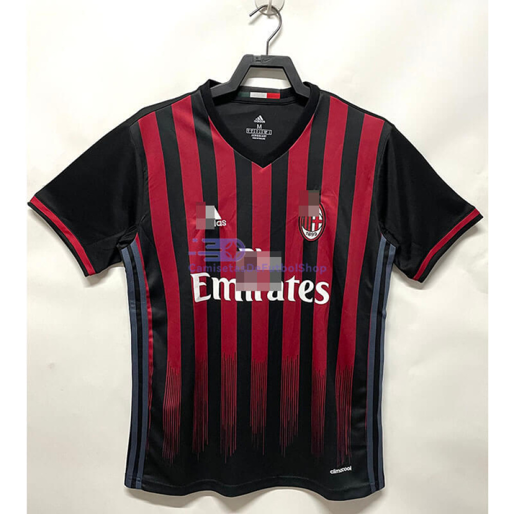 Camiseta AC Mlian 2016/17 1ª Equipación Retro