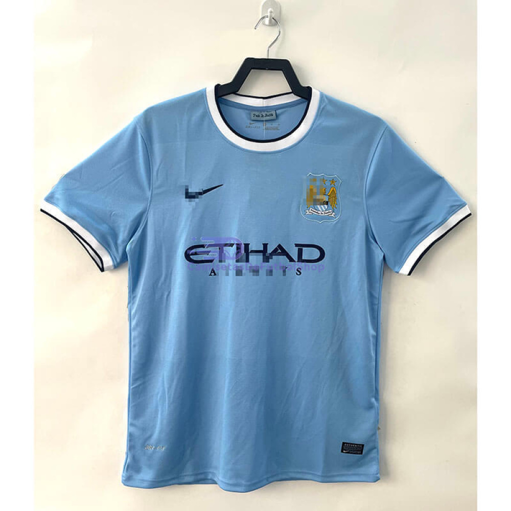 Camiseta Manchester City 2013/14 1ª Equipación Retro